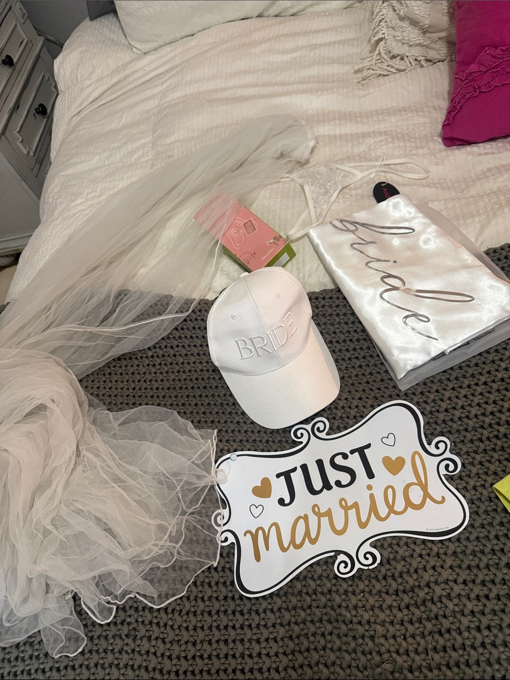 Bride bundle with Accessories - White & Gold Accents